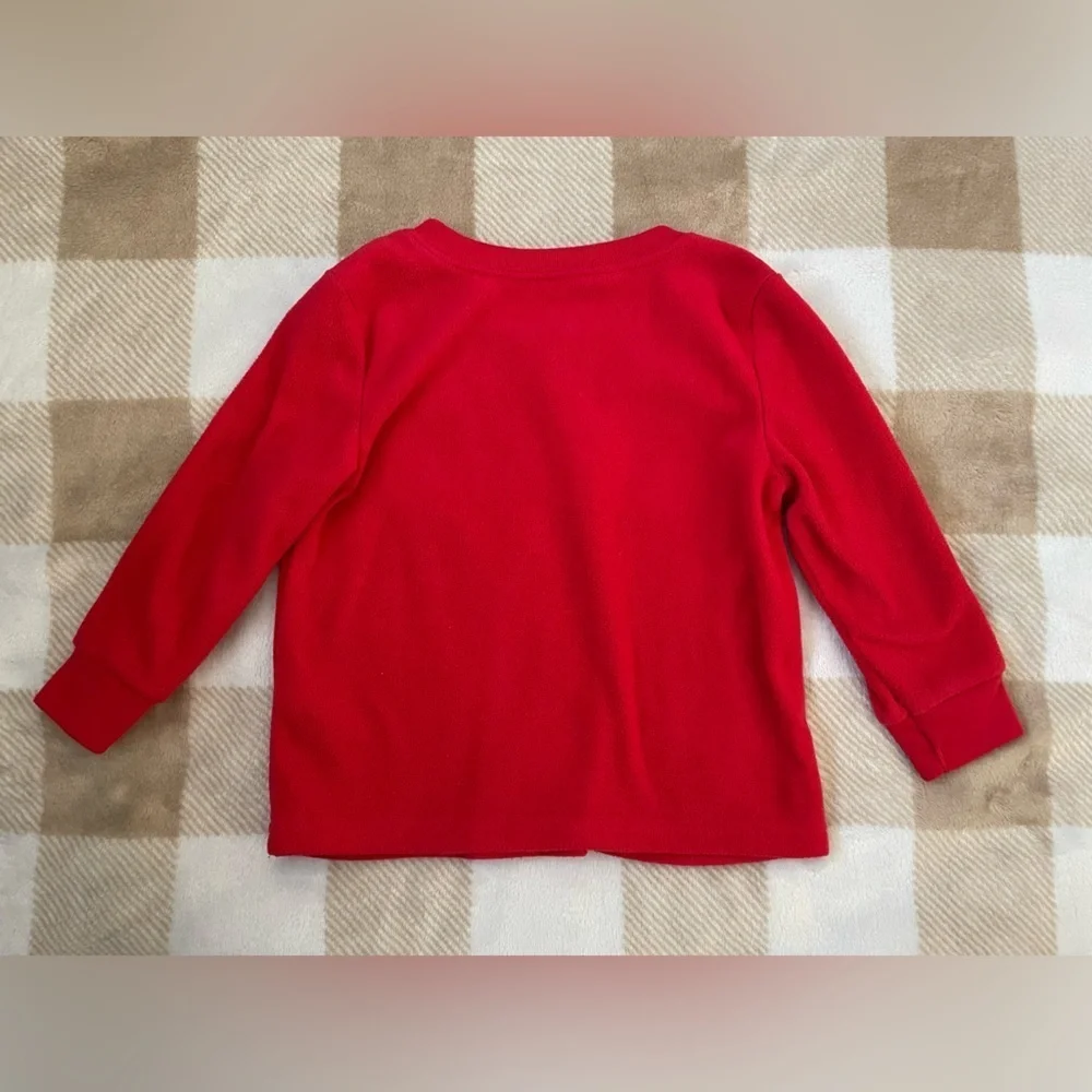 Carters Embroidered Red Reindeer Sweater Christmas